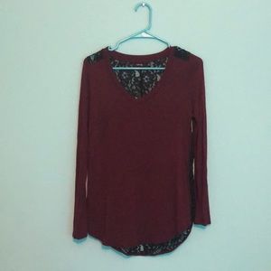 Gorgeous Apt 9 Maroon long sleeve Blouse